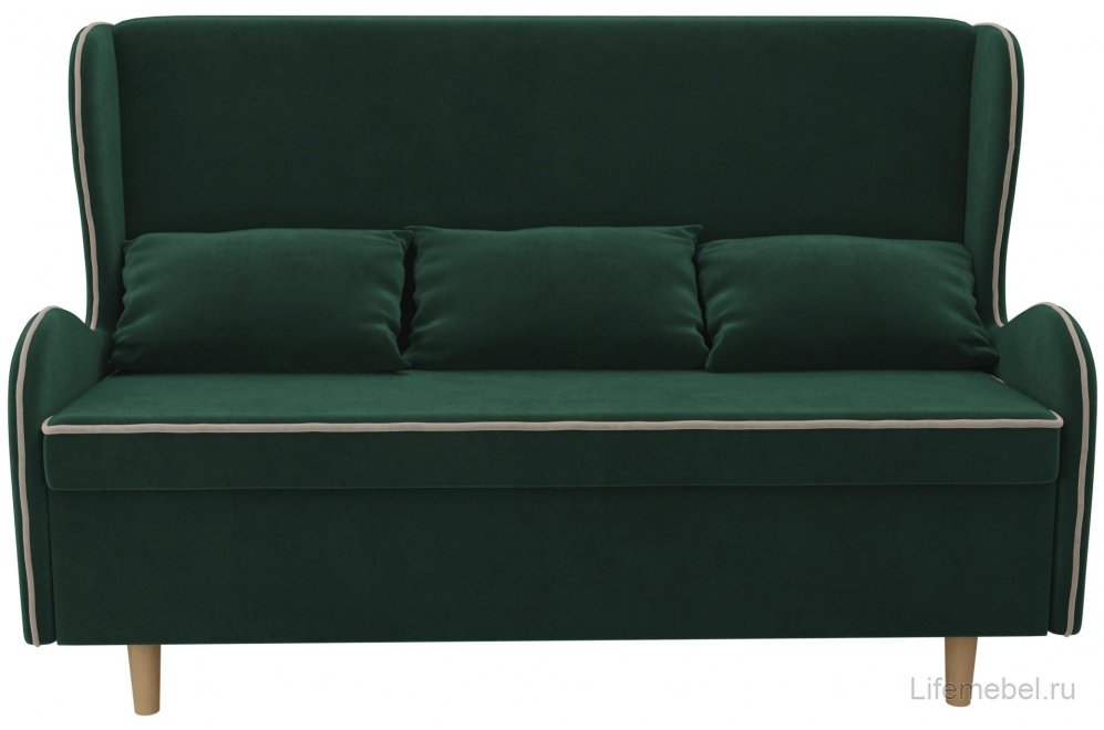 Кухонный диван Сэймон велюр зеленый