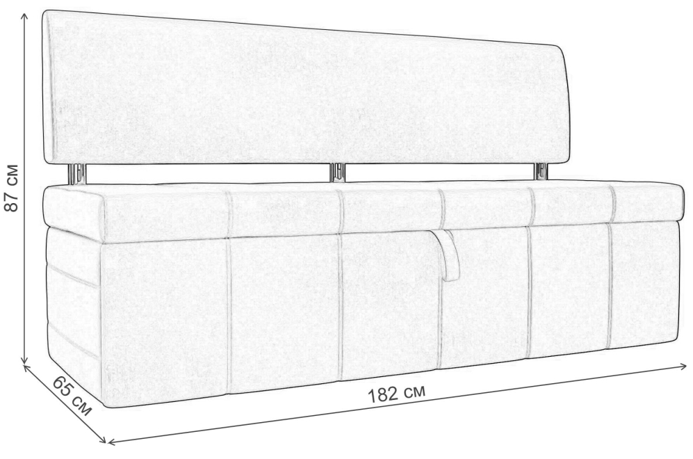 Кухонный диван Стоун микровельвет бежевый / зеленый