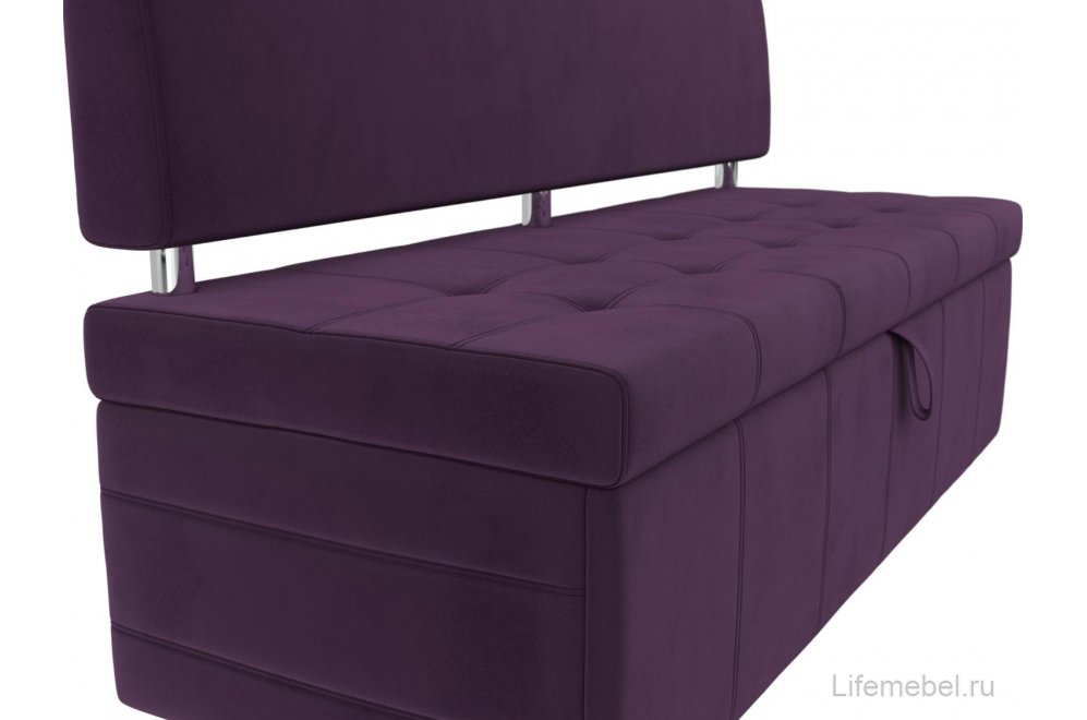 Кухонный диван Стоун велюр фиолетовый