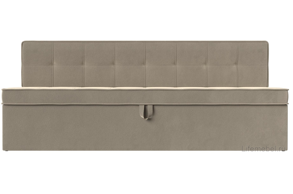 Кухонный диван Техас бежевый микровельвет