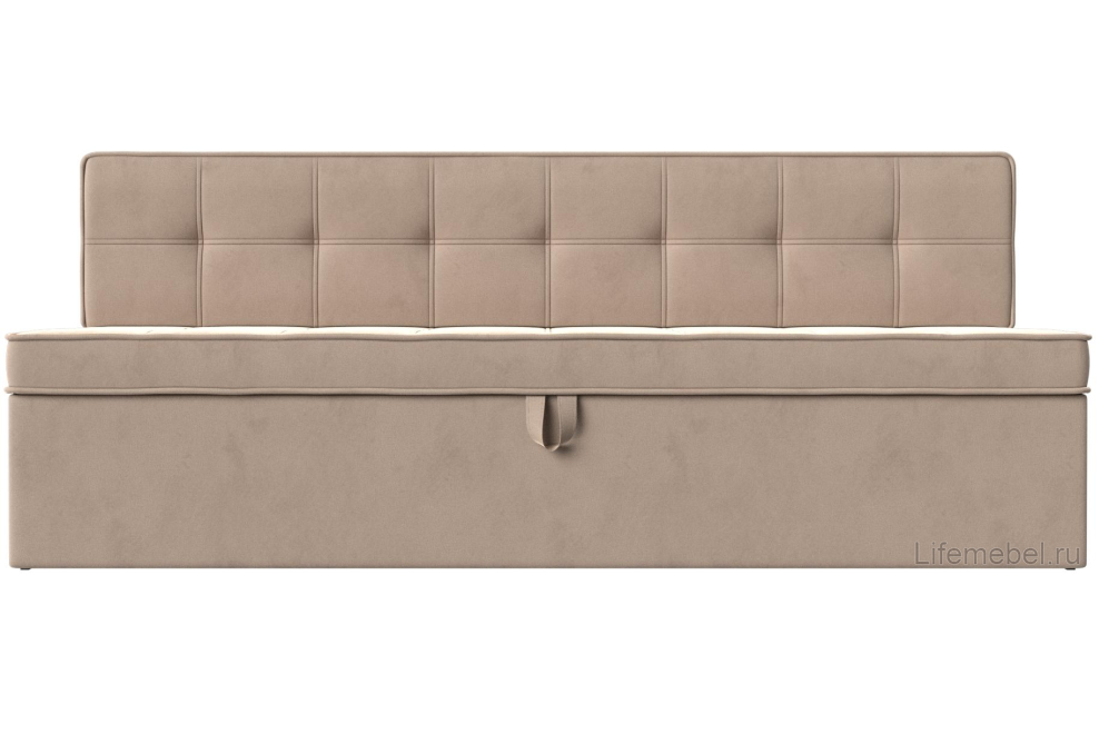 Кухонный диван Техас бежевый велюр
