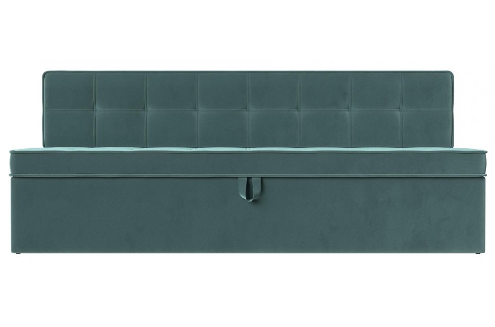 Кухонный диван Техас бирюзовый велюр