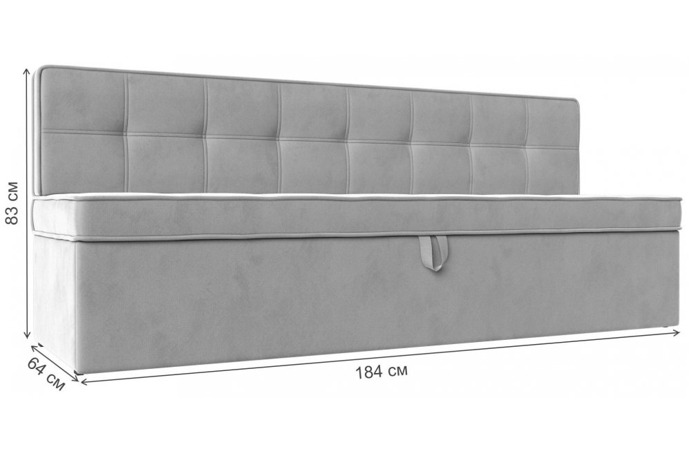 Кухонный диван Техас фиолетовый микровельвет