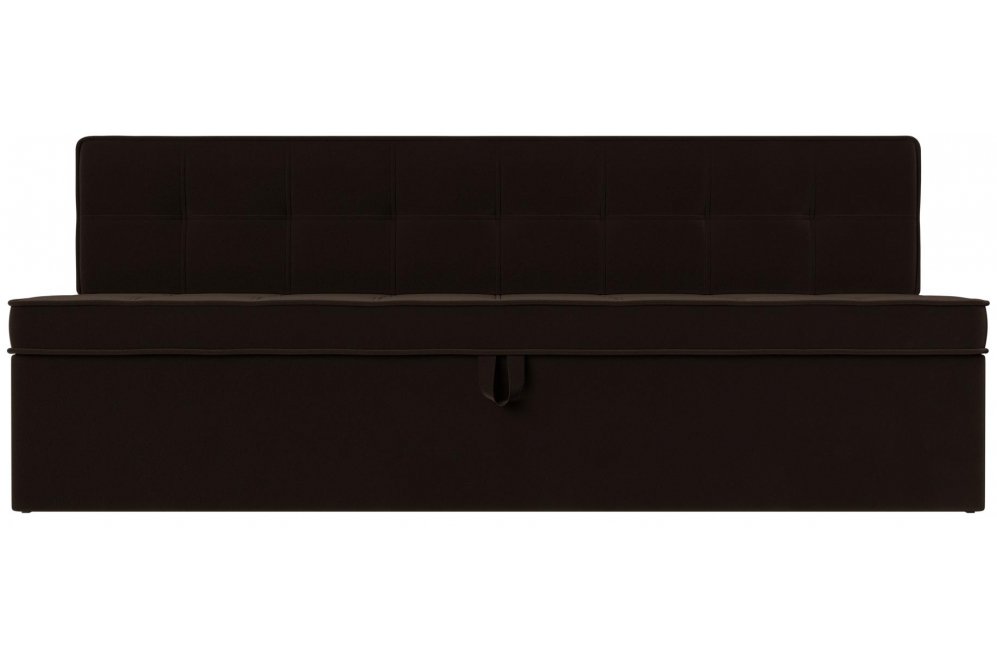 Кухонный диван Техас коричневый микровельвет