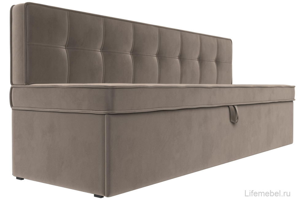 Кухонный диван Техас коричневый велюр