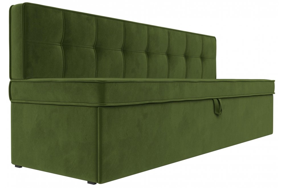 Кухонный диван Техас зеленый микровельвет