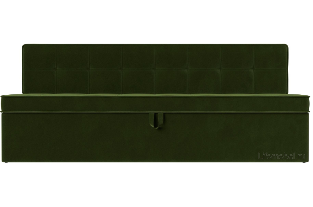 Кухонный диван Техас зеленый микровельвет