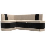 бежевый / черный велюр