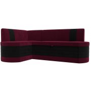 бордовый / черный микровельвет