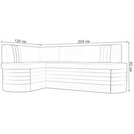 Кухонный диван Токио левый