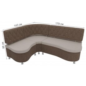 Кухонный диван Вегас левый