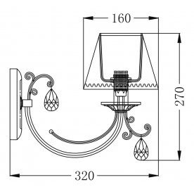 Бра Classic 13 ARM095-01-N