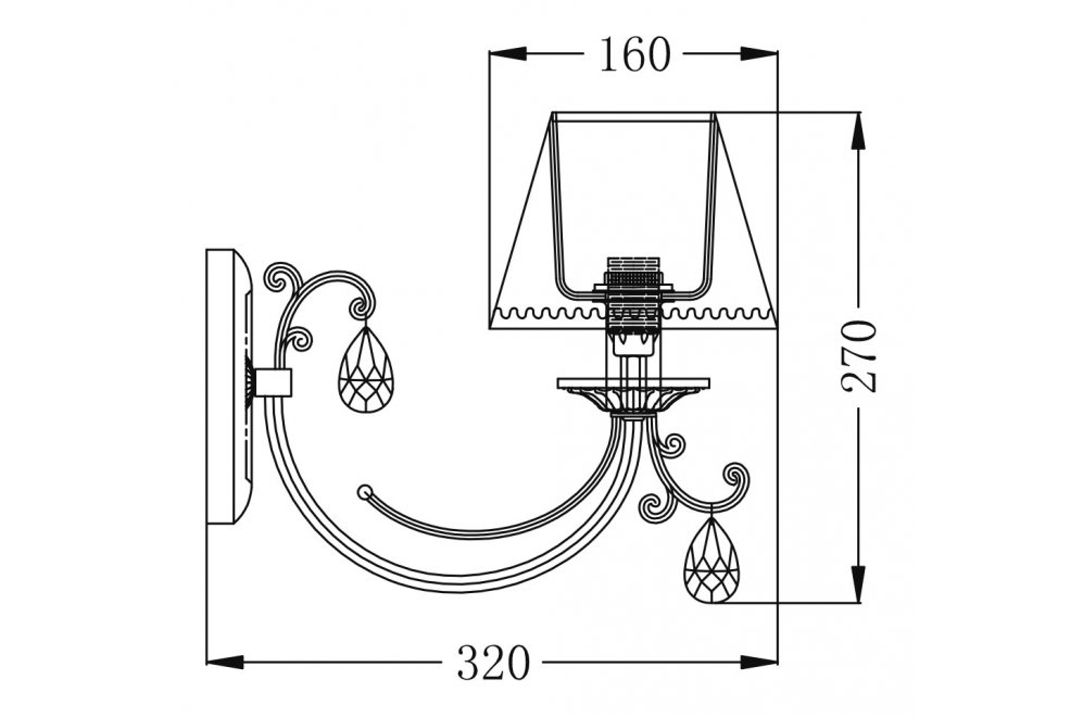 Бра Classic 13 ARM095-01-N