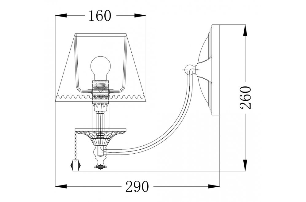 Бра Classic 13 ARM098-01-R
