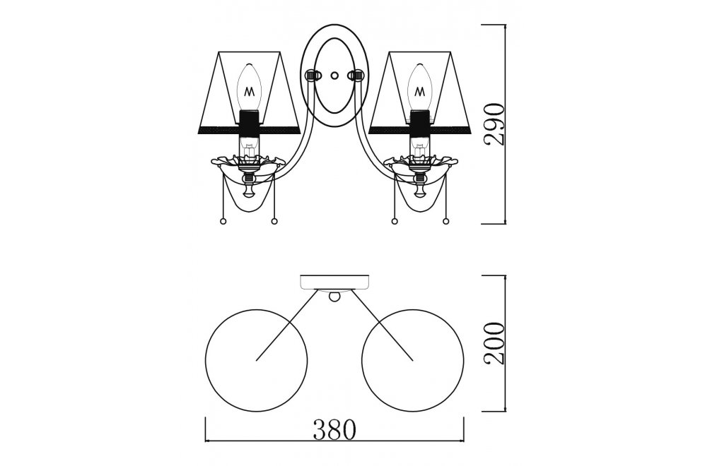 Бра Classic 1 ARM305-02-R