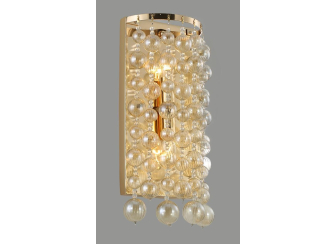 Бра Crystal Lux Mallorca AP2 Gold/Amber