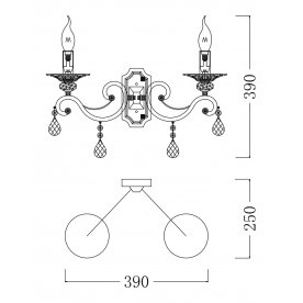 Бра Elegant 3 ARM247-02-R