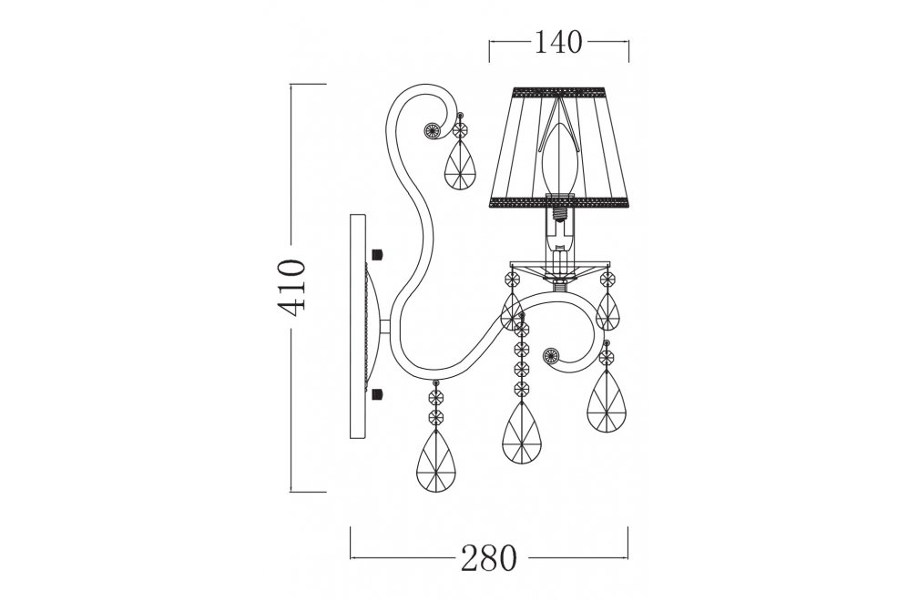 Бра Elegant 7 ARM016-01-R