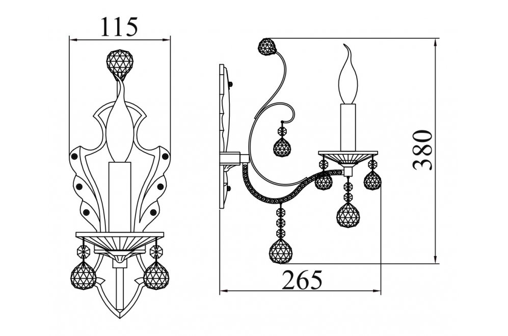 Бра Marlin DIA130-01-G