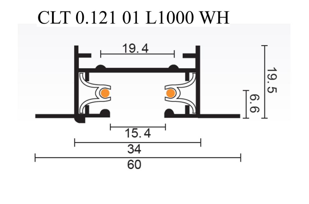 Шинопровод CLT 0.121 01 L1000 WH