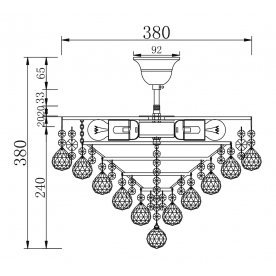 Люстра на штанге Gala BA783-TK38-N