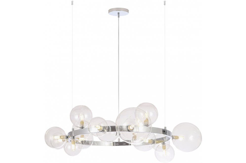 Люстра AGATA SP15 V2 CHROME/TRANSPARENTE