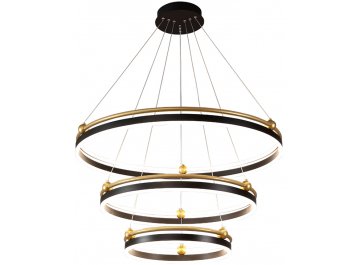 Люстра с пультом FERNANDO SP158W LED BLACK/GOLD