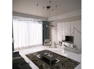 Люстра с пультом управления FORTUNA SP158W LED BLACK