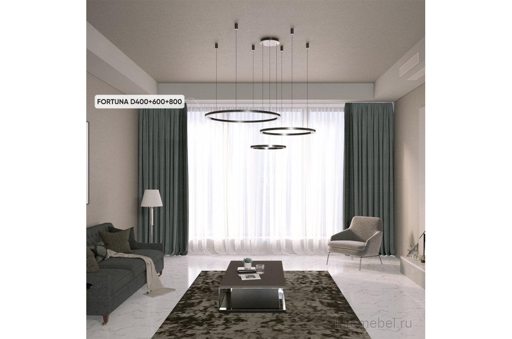 Люстра FORTUNA SP158W LED BLACK