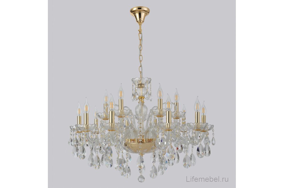 Люстра MONICA SP10+5 GOLD