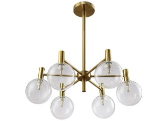 Люстра ANDRES SP6 BRONZE/TRANSPARENTE