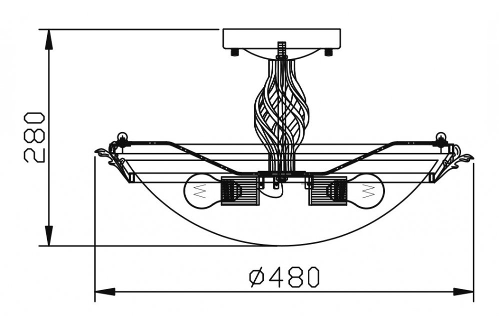Светильник на штанге Combinare CL232-03-R