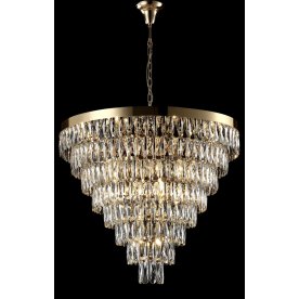 Подвесная люстра ABIGAIL SP22 D820 GOLD/TRANSPARENT