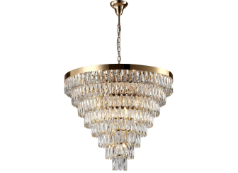 Подвесная люстра ABIGAIL SP22 D820 GOLD/TRANSPARENT