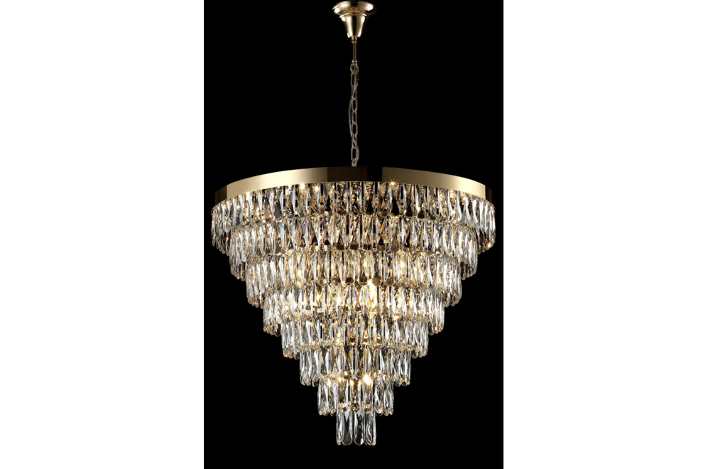 Подвесная люстра ABIGAIL SP22 D820 GOLD/TRANSPARENT