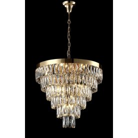 Подвесная люстра ABIGAIL SP-PL15 D620 GOLD/TRANSPARENT