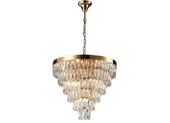 Подвесная люстра ABIGAIL SP-PL15 D620 GOLD/TRANSPARENT