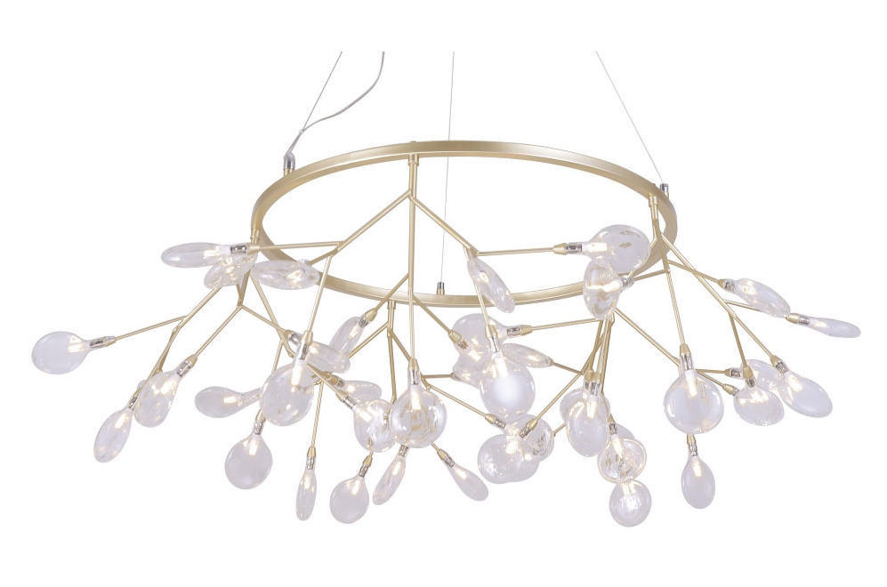 Подвесная люстра EVITA SP45 D GOLD/TRANSPARENT