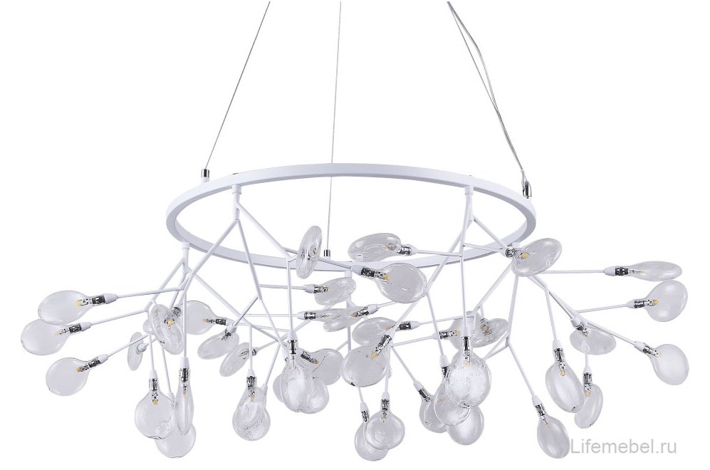 Подвесная люстра EVITA SP45 D WHITE/TRANSPARENT