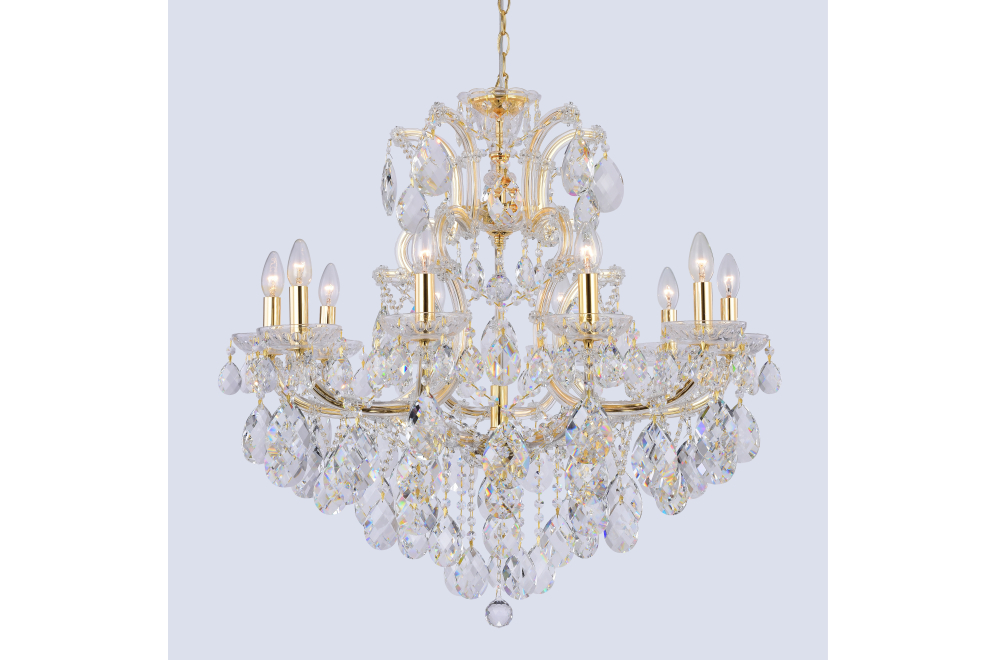Подвесная люстра ISABEL SP11 GOLD/TRANSPARENT