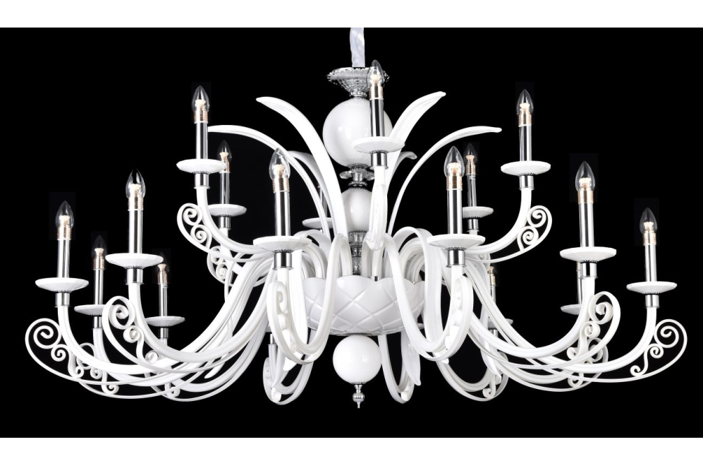 Подвесная люстра LETISIA SP12+6 WHITE
