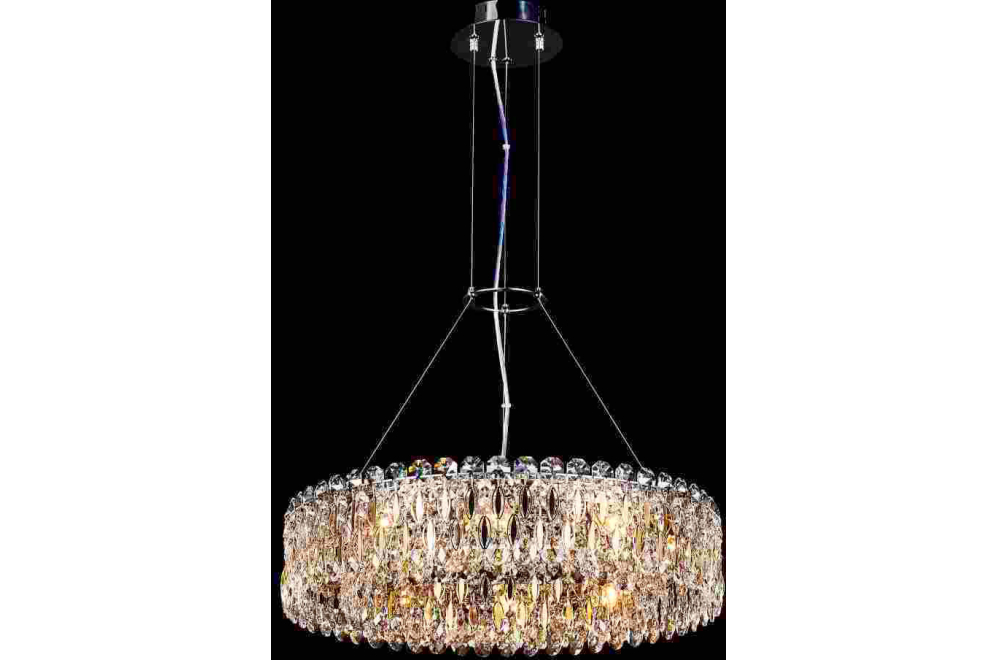 Подвесная люстра LIRICA SP10 D610 CHROME/GOLD-TRANSPARENT