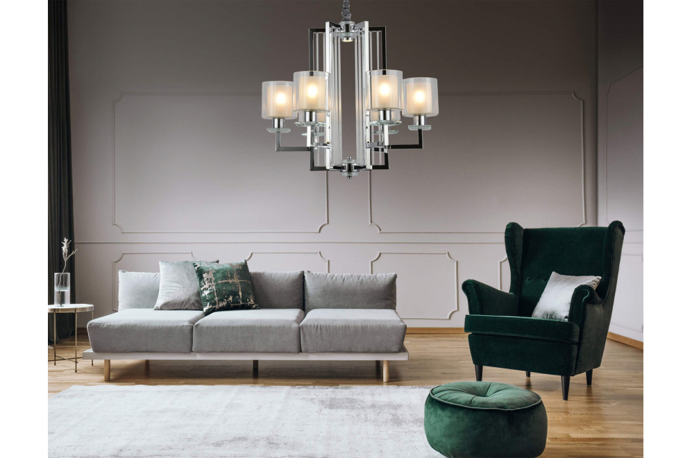 Подвесная люстра Manhattan LDP 8012-6 CHR