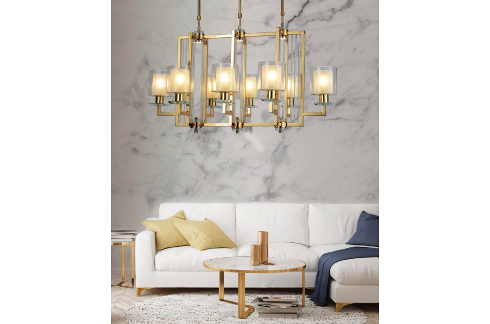 Подвесная люстра Manhattan LDP 8012-8P F.GD