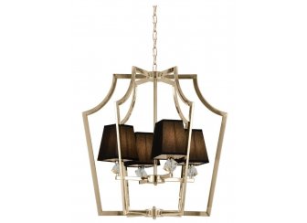 Подвесная люстра LDP 1249-4 GD+BK