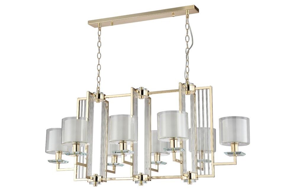 Подвесная люстра NICOLAS SP8 L1000 GOLD/WHITE