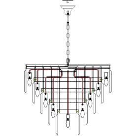 Подвесная люстра Odeon 5 Rings