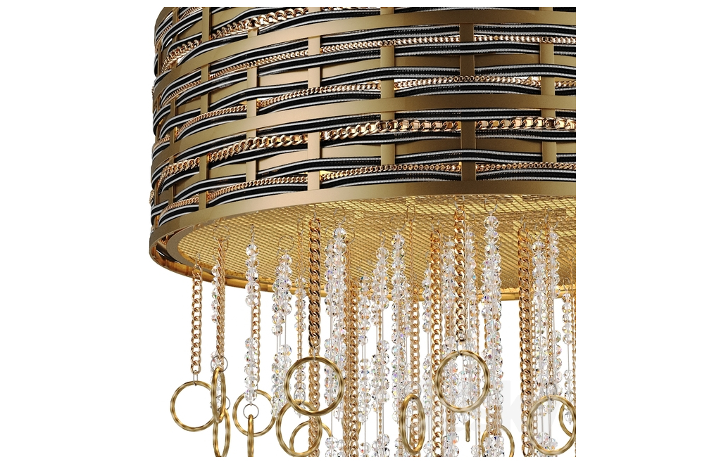Подвесная люстра Perso 4931.6 gold&black