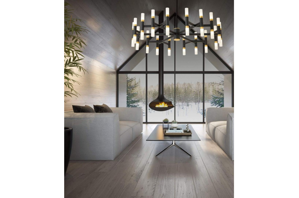 Подвесная люстра Richmond LDP 6035-36 BK+GD