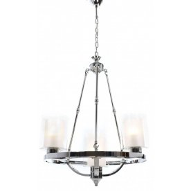 Подвесная люстра LDP 1220-4 CHR+WT